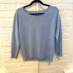 Everlane Baby Blue Cashmere Scoop Neck Sweater